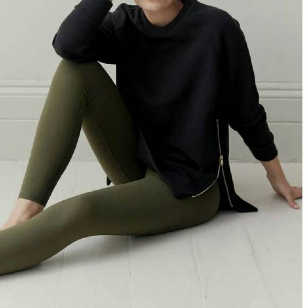 Varley Black Ribbed Manning Sweater - Medium